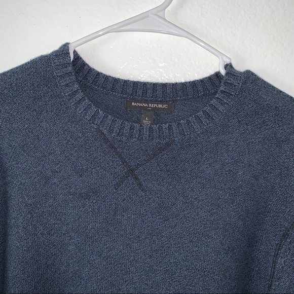 Banana Republic Sweater Men's Large Fall Navy - Picture 2 of 4